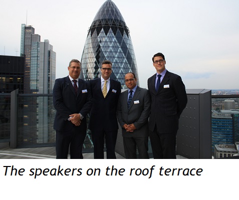 The speakers on the roof terrace