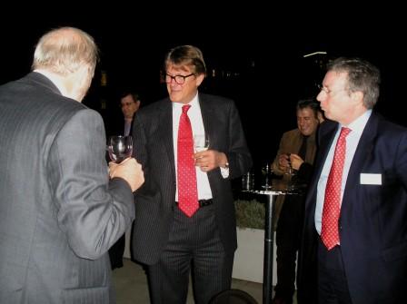 Speaker Michael Patchett-Joyce with BACFI committee member Stephen Potts