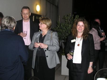 BACFI committee member Ian Beeby with sponsor Lucy Boyd of Lipson Lloyd Jones and BACFI committee member and speaker Lorinda Long