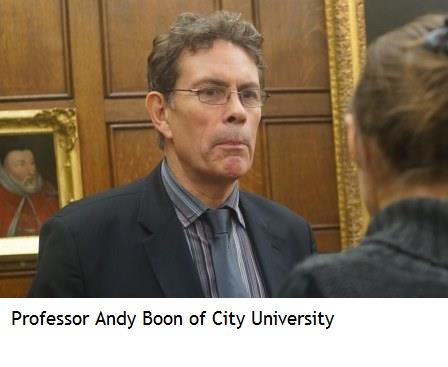 Professor Andy Boon of City University