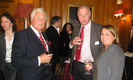 Tim Dugan and Nicholas Dee, Vice Presidents, with Kate Wormald