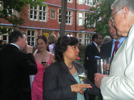 BACFI Chairman Christiane Valansot, Bernard Kelly, a Vice President of BACFI, and Mike Scammell looking a bit solemn!